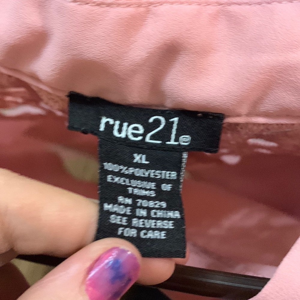 Rue21 blouse: I bought this shirt from the mall and It’s only been wore once